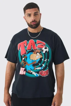 Plus Taz Play Nice Lisence T-shirt In | UK^boohooMAN Hot