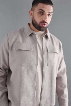 boohooMAN Plus Textured Jacquard Smart Jacket And Trouser Set | UK| Sets & Co-Ords