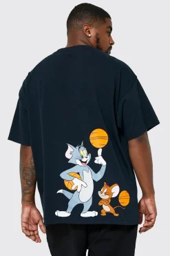Plus Tom & Jerry Basketball License T-shirt | UK^boohooMAN Hot