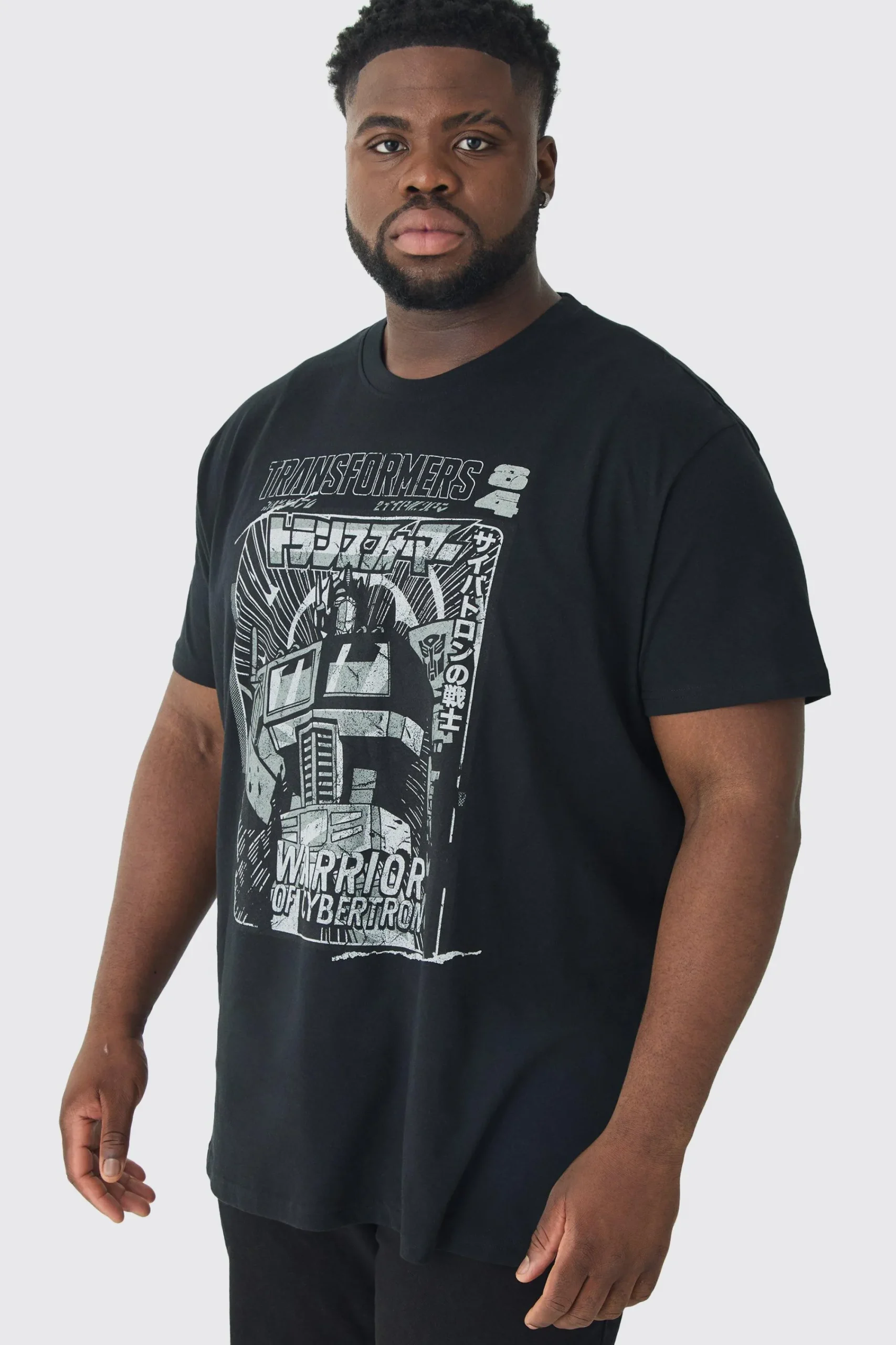 Plus Transformers License Print T-shirt | UK^boohooMAN Discount