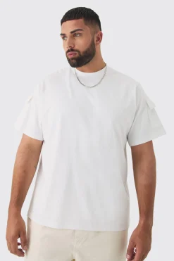 Plus Utility Pocket T-shirt | UK^boohooMAN