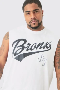 Plus Varsity Bronx Tank In | UK^boohooMAN Hot