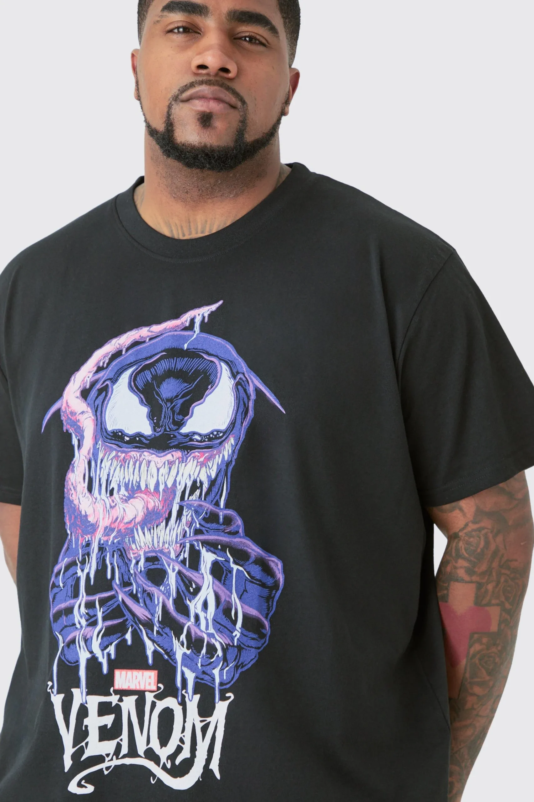 Plus Venom Graphic License T-shirt | UK^boohooMAN Hot