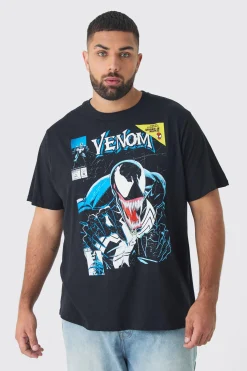 Plus Venom Licence Print Oversized T-shirt In | UK^boohooMAN Online