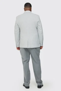 boohooMAN Plus Window Pane Check Skinny Fit Blazer | UK| Suits & Tailoring