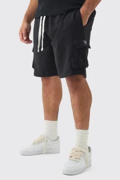 boohooMAN Plus Woven Tab Relaxed Fit Cargo Shorts | UK| Shorts