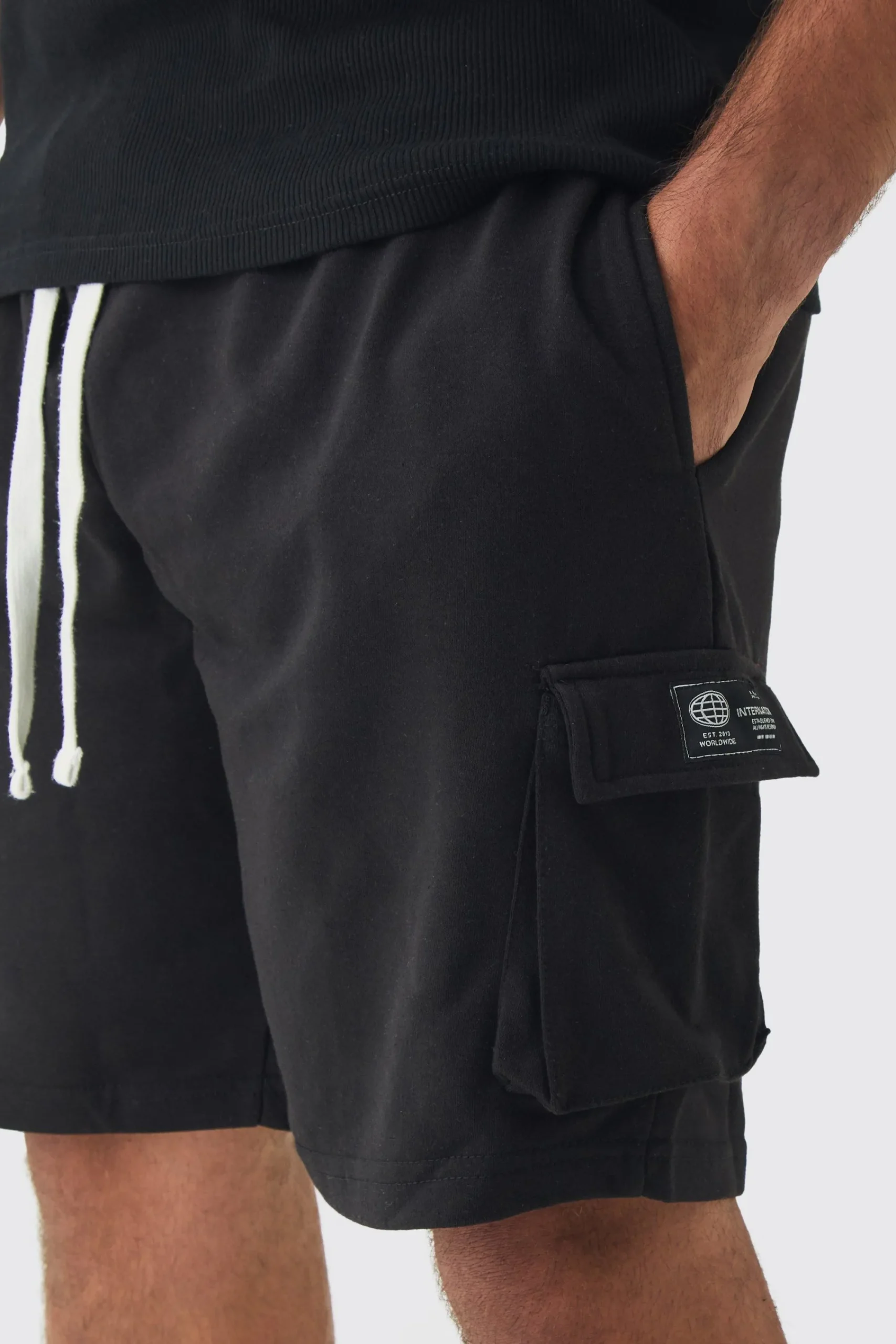 boohooMAN Plus Woven Tab Relaxed Fit Cargo Shorts | UK| Shorts