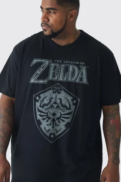 Plus Zelda License Print T-shirt | UK^boohooMAN New