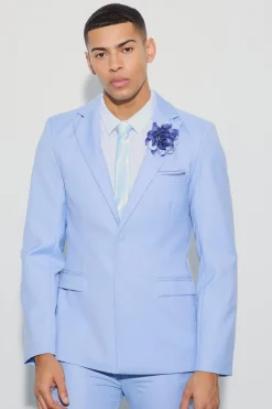 boohooMAN Pocket Square Single Breasted Tailored Jacket | UK| Suits & Tailoring