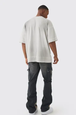 Premium Oversized Faux Layer Washed & Printed T-shirt | UK^boohooMAN Best