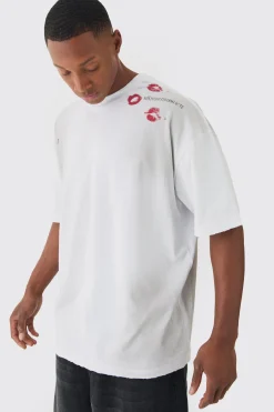 Premium Oversized T-shirt Washed & Printed T-shirt | UK^boohooMAN Best
