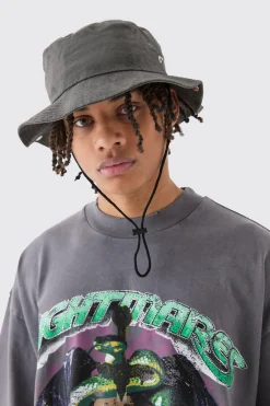 boohooMAN Printed Tie Dye Boonie Hat In | UK| Hats & Caps