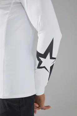 P-Star Active Muscle Fit Base Layer Star Print T-shirt | UK^boohooMAN Sale