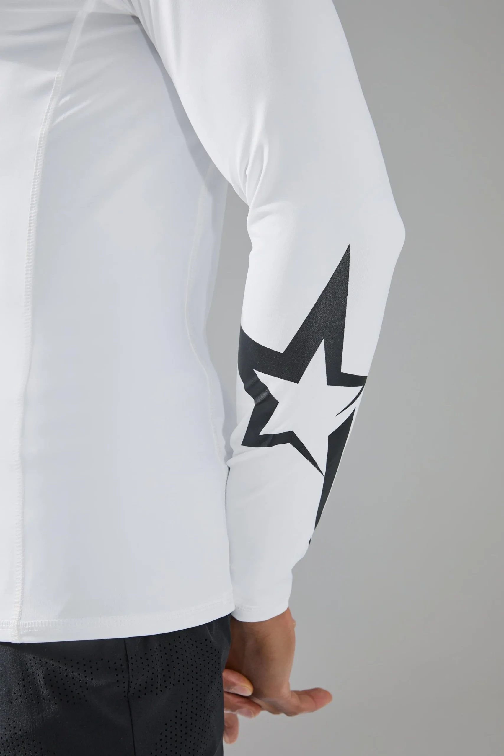 P-Star Active Muscle Fit Base Layer Star Print T-shirt | UK^boohooMAN Sale