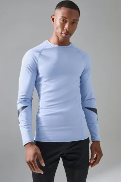 P-Star Active Muscle Fit Base Layer Star Print T-shirt | UK^boohooMAN Discount