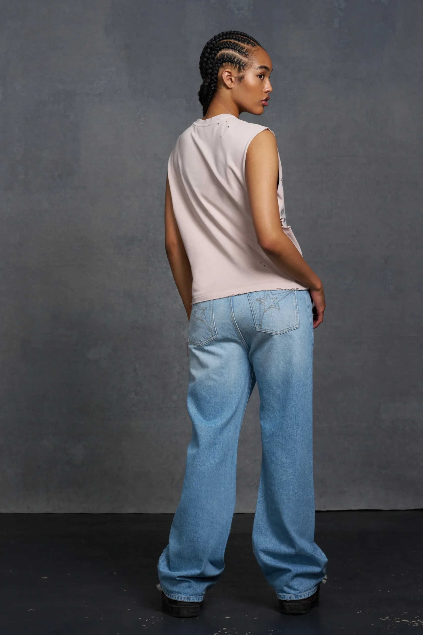 P-Star Oversized Boxy Tank Top With Graffiti Print | UK^boohooMAN Discount