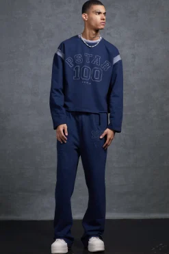 boohooMAN P-Star Slim Fit Flare Joggers With Distressing | UK| Trousers|Joggers