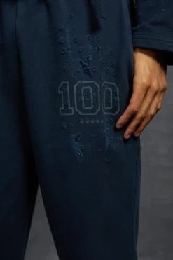 boohooMAN P-Star Slim Fit Flare Joggers With Distressing | UK| Trousers|Joggers