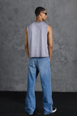 boohooMAN P-Star Slim Fit Flare Stacked Jeans With Keychain | UK| Trousers|Jeans