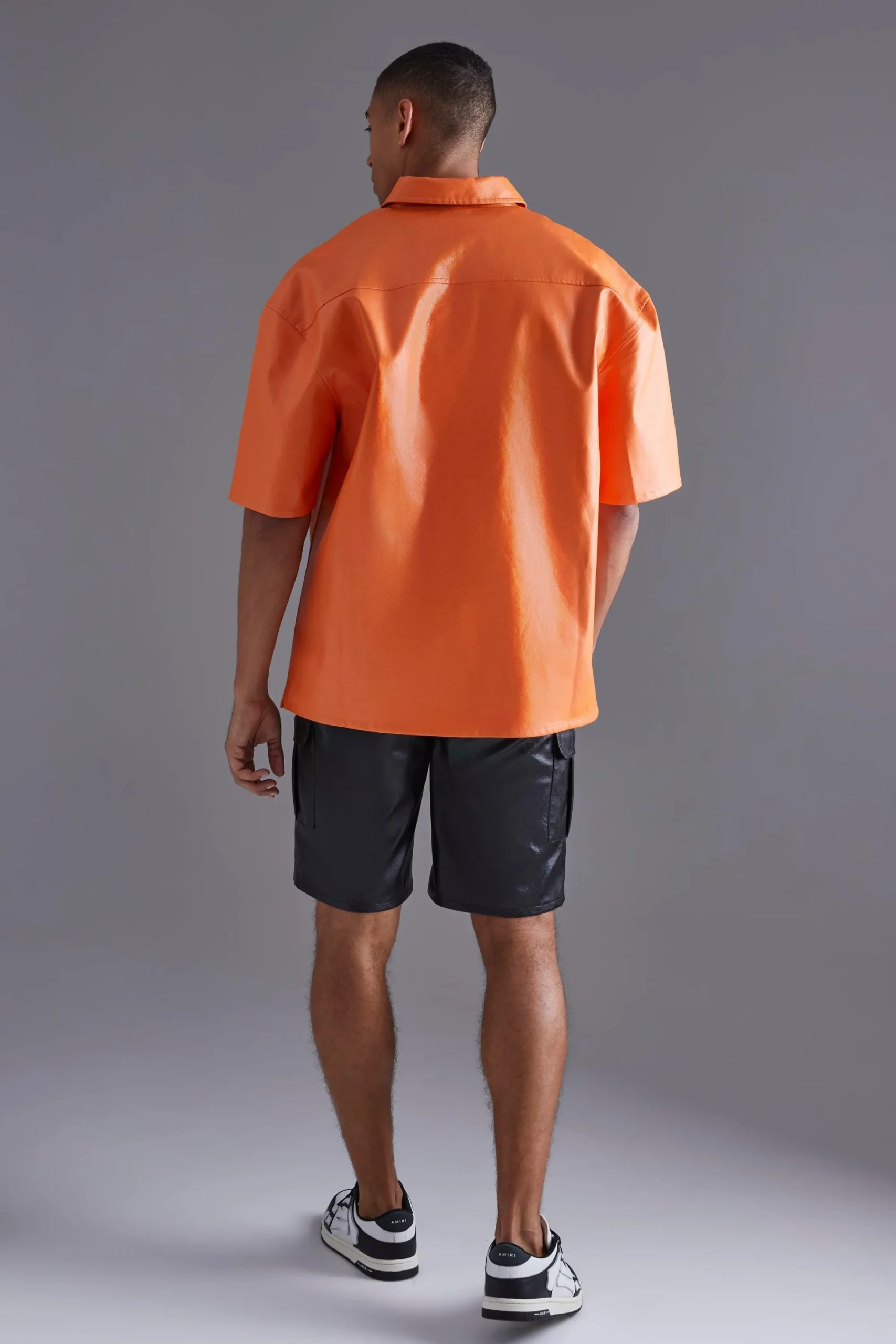 boohooMAN Pu Oversized Boxy Shirt | UK| Shirts
