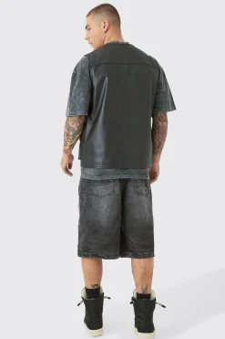 Pu Utility Vest | UK^boohooMAN New