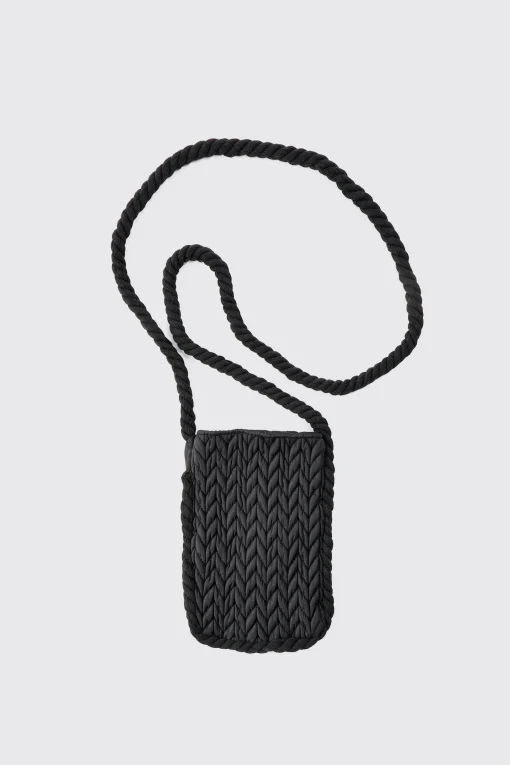 boohooMAN Quilted Bottle Bag In | UK| Bags & Wallets