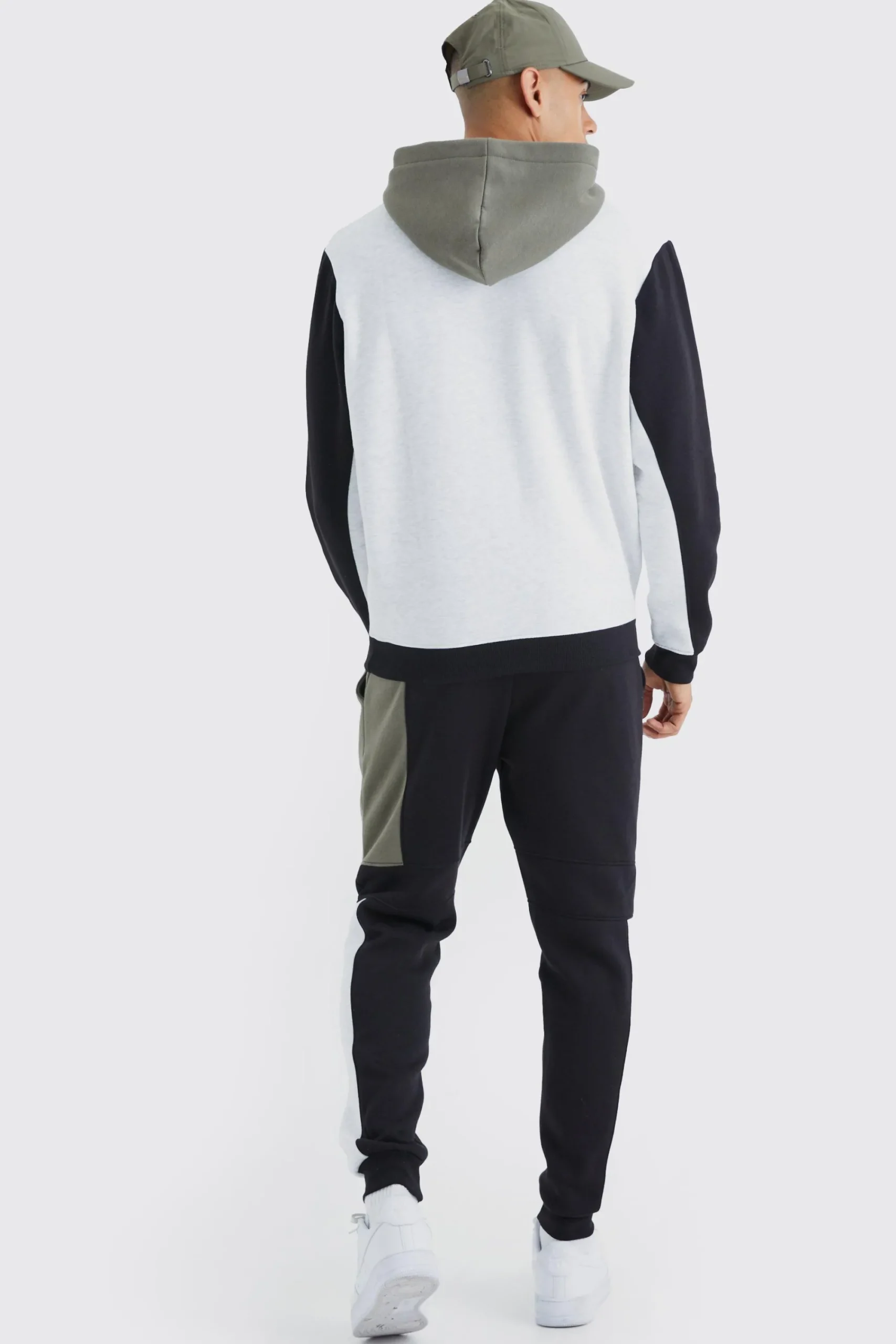 boohooMAN Raglan Colour Block Hooded Tracksuit | UK| Tracksuits
