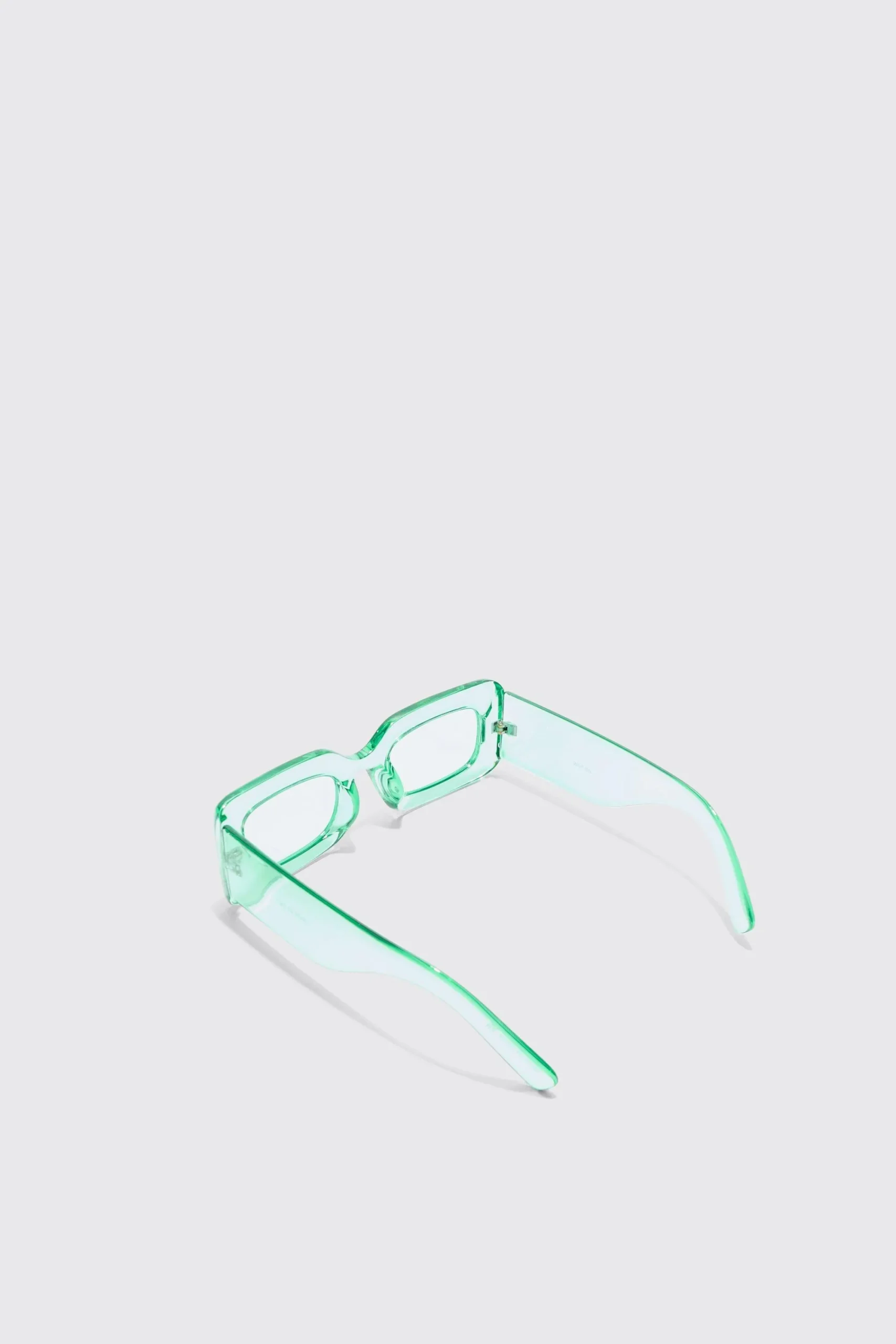 boohooMAN Rectangular Clear Plastic Sunglasses In | UK| Sunglasses