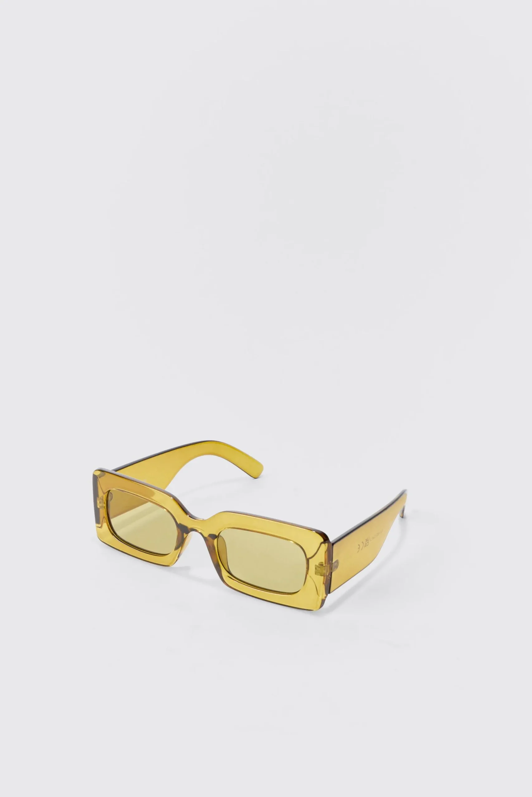 boohooMAN Rectangular Clear Plastic Sunglasses In | UK| Sunglasses