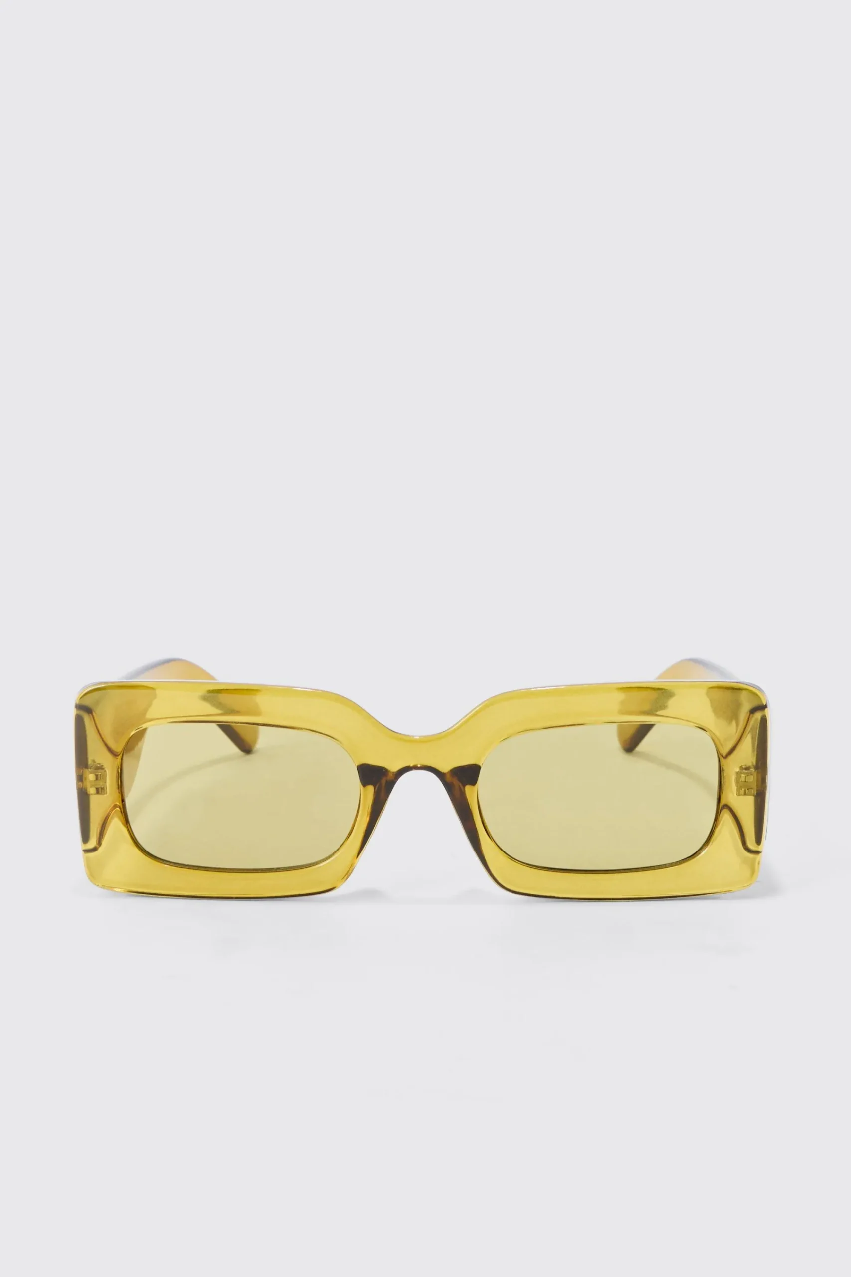 boohooMAN Rectangular Clear Plastic Sunglasses In | UK| Sunglasses