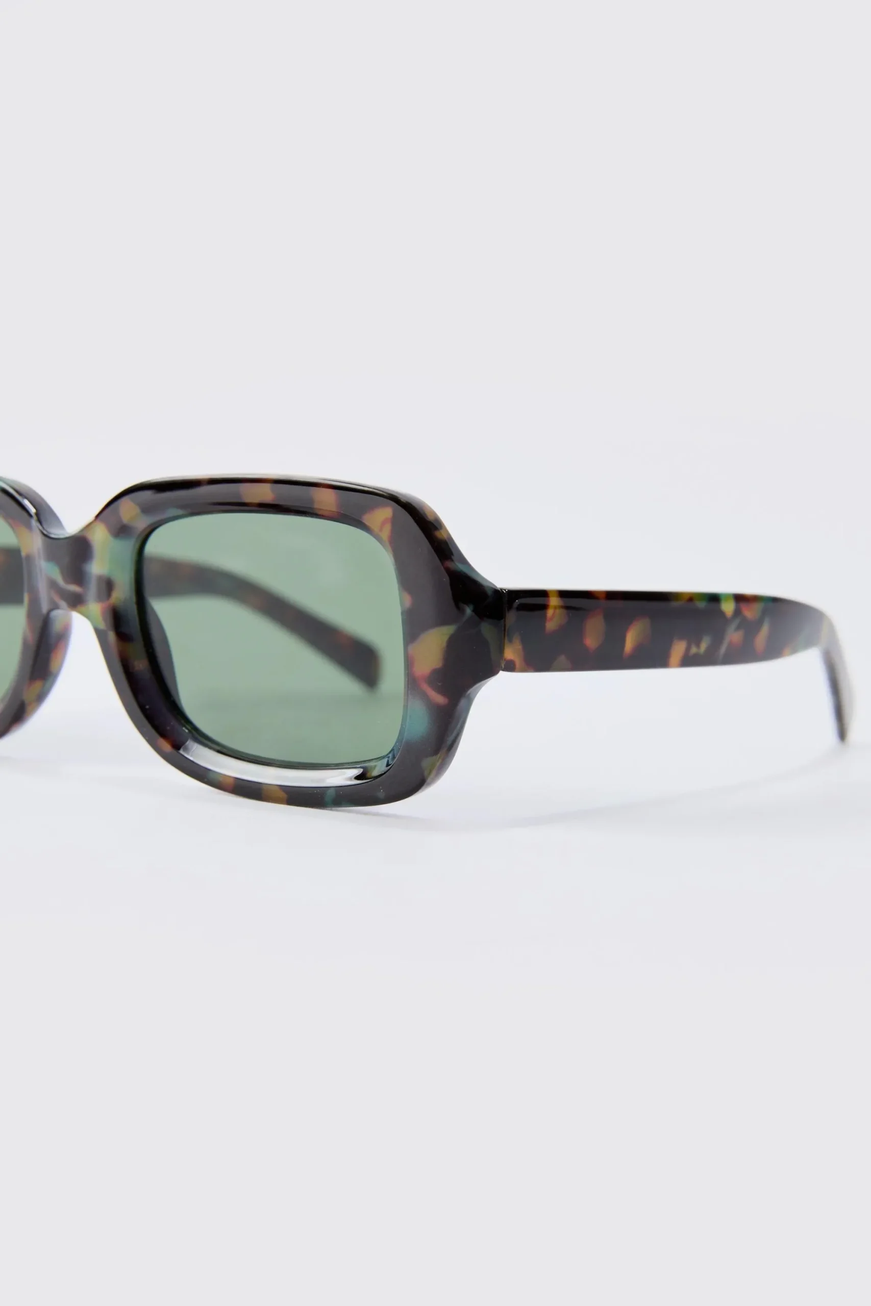 boohooMAN Rectangular Contrast Lens Sunglasses In | UK| Sunglasses