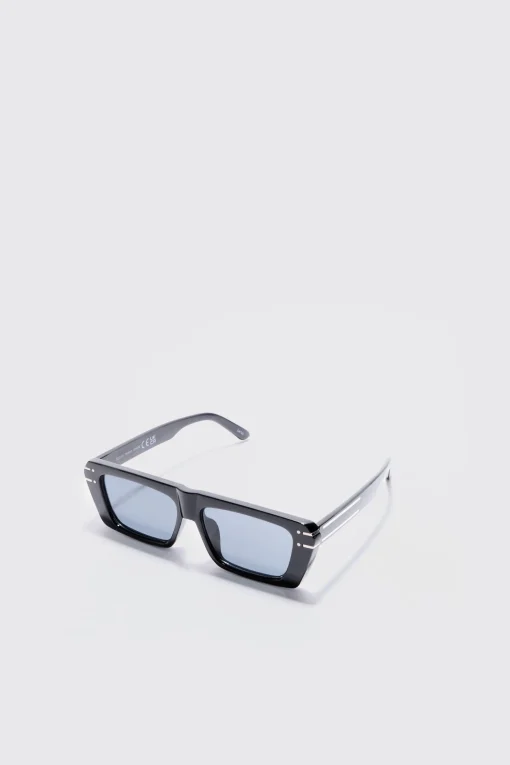 boohooMAN Rectangular Metal Frame Sunglasses In | UK| Sunglasses