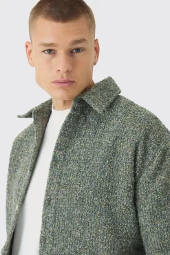 boohooMAN Regular Boucle Overshirt | UK| Shirts