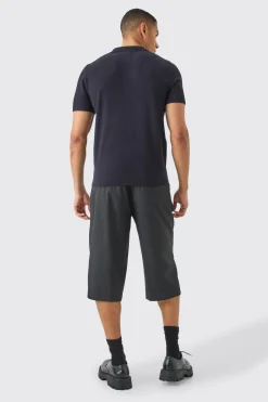 boohooMAN Regular Fit 1/4 Zip Knitted Polo | UK| Knitwear