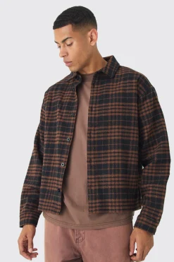 boohooMAN Regular Fit Boucle Overshirt | UK| Shirts