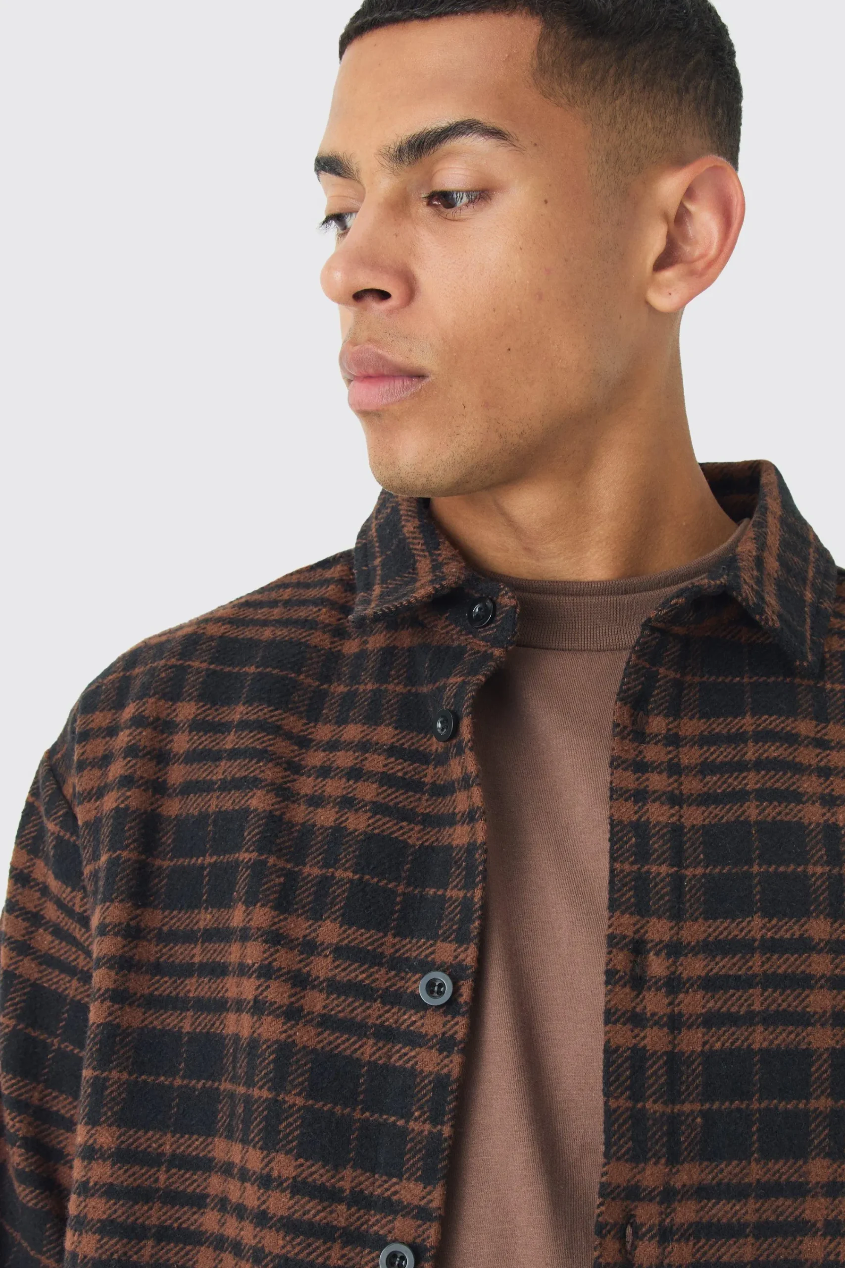 boohooMAN Regular Fit Boucle Overshirt | UK| Shirts