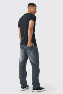 Regular Fit Broken Heart Embroidered T-shirt | UK^boohooMAN Online