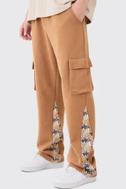 boohooMAN Regular Fit Camo Gusset Cargo Jogger | UK| Trousers|Cargos