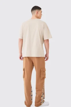 boohooMAN Regular Fit Camo Gusset Cargo Jogger | UK| Trousers|Cargos