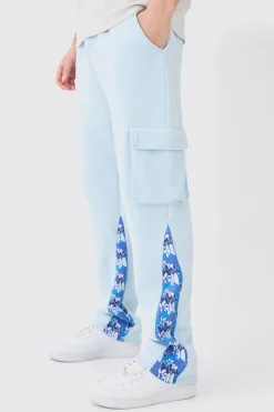 boohooMAN Regular Fit Camo Gusset Cargo Jogger | UK| Trousers|Joggers