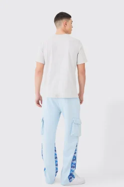 boohooMAN Regular Fit Camo Gusset Cargo Jogger | UK| Trousers|Joggers