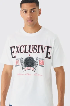 Regular Fit Exclusive Print T-Shirt | UK^boohooMAN New