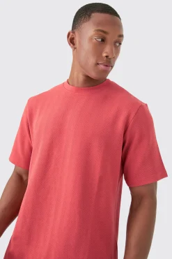 boohooMAN Regular Fit Herringbone T-shirt And Short Set | UK| Sets & Co-Ords|Tracksuits