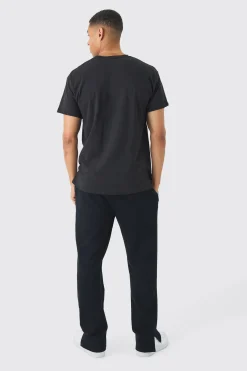 Regular Fit Homme Star Graphic T-Shirt | UK^boohooMAN