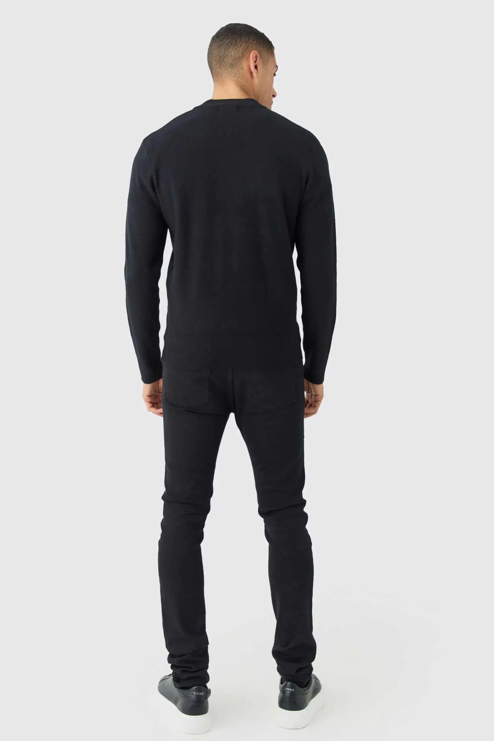 boohooMAN Regular Fit Knitted Bomber | UK| Knitwear|Coats & Jackets