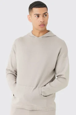 boohooMAN Regular Fit Knitted Hoodie | UK| Knitwear
