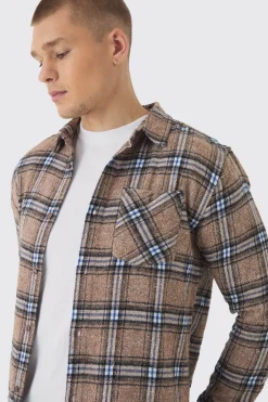 boohooMAN Regular Fit Long Sleeve Check Shirt | UK| Shirts
