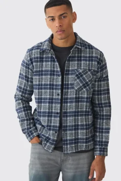 boohooMAN Regular Fit Long Sleeve Check Shirt | UK| Shirts
