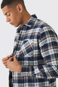 boohooMAN Regular Fit Long Sleeve Check Shirt | UK| Shirts