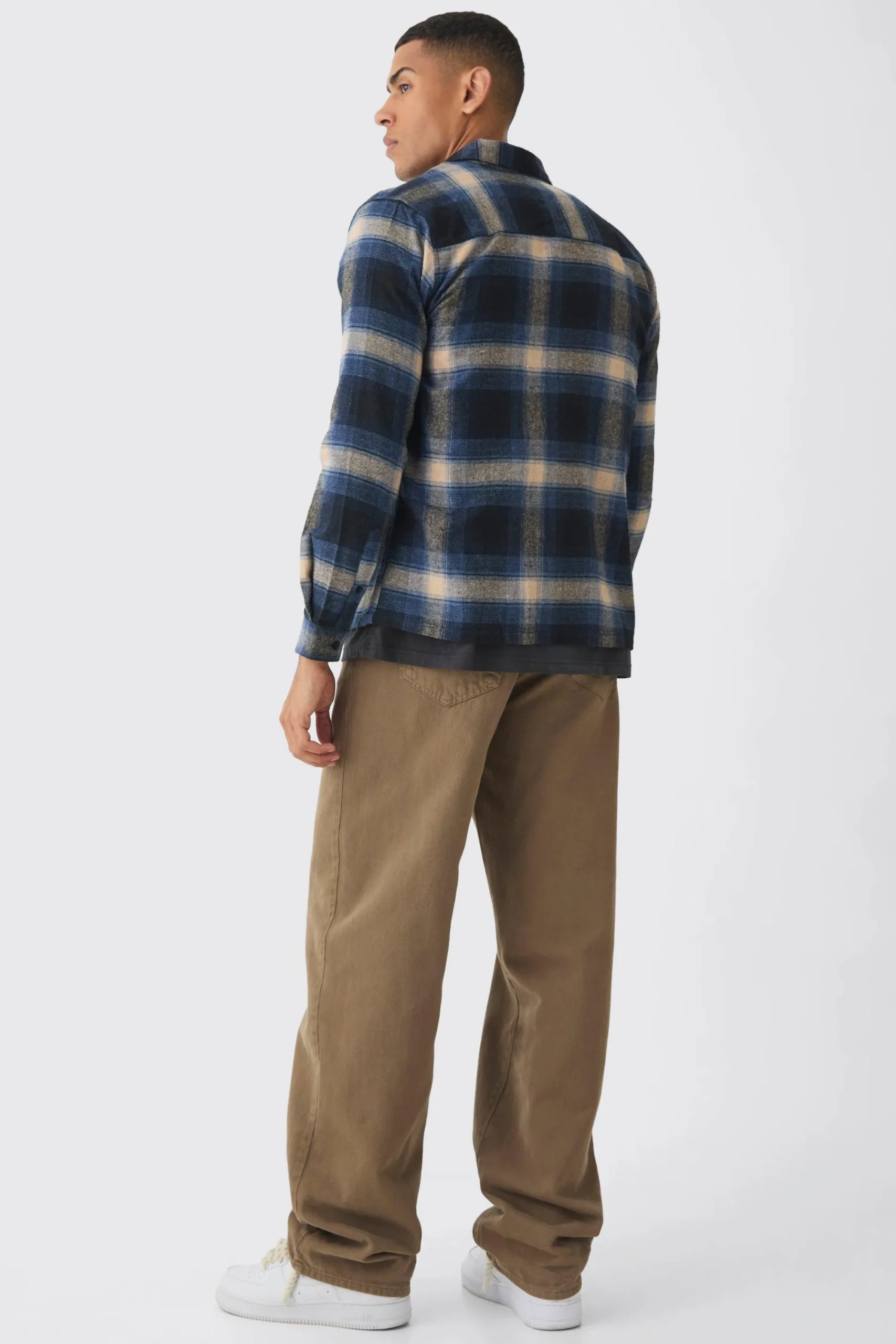 boohooMAN Regular Fit Long Sleeve Check Shirt | UK| Shirts